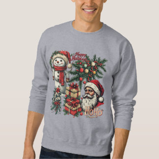 Merry Christmas on a Grey Sweatshirt