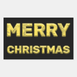 Merry Christmas on Christmas Eve! Rectangular Sticker