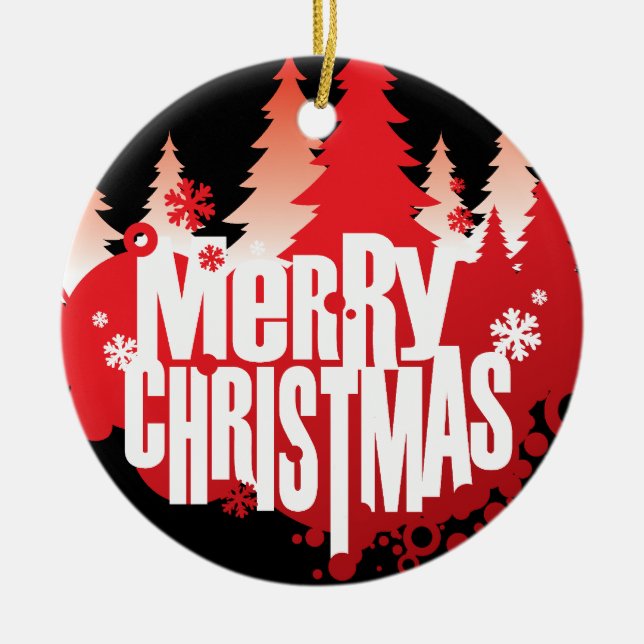 Merry Christmas Ornament (Front)