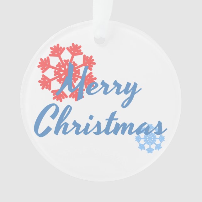 Merry Christmas Ornament (Front)