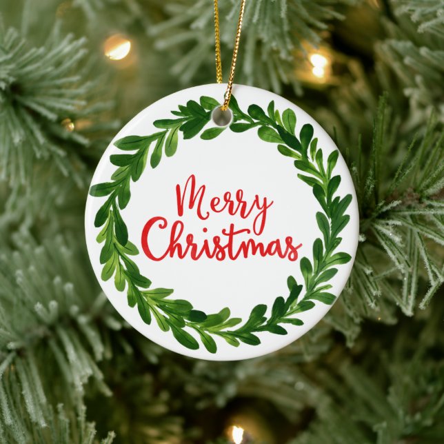 Merry Christmas Ornament (Tree)