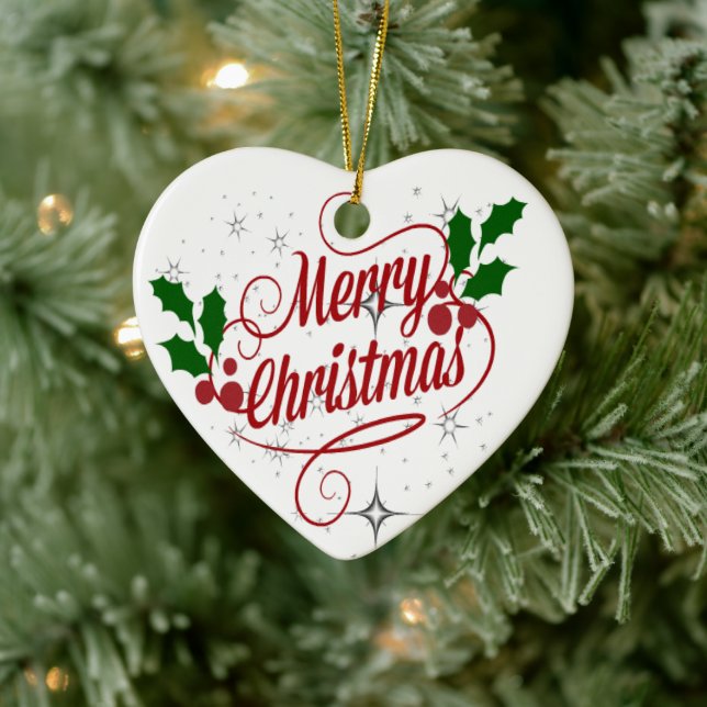 Merry Christmas Ornament (Tree)