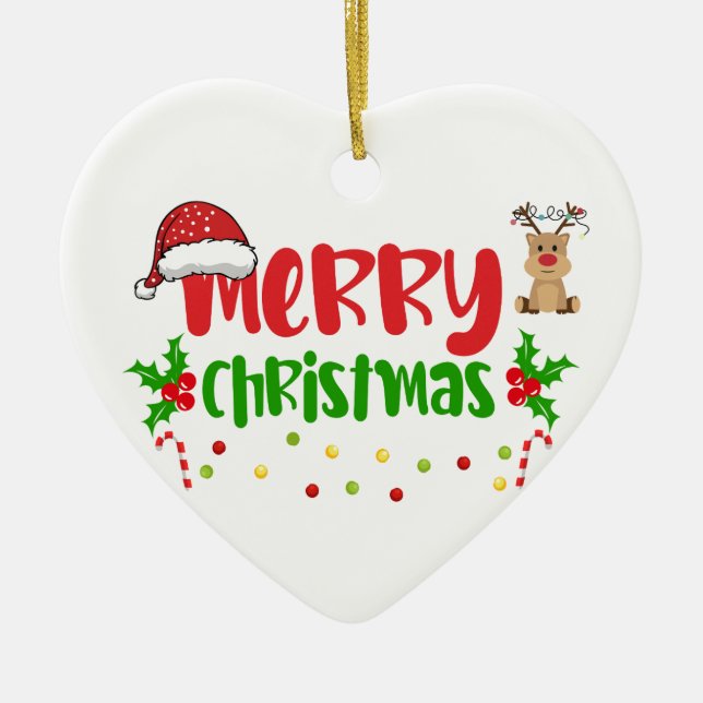 MERRY CHRISTMAS ORNAMENT (Front)