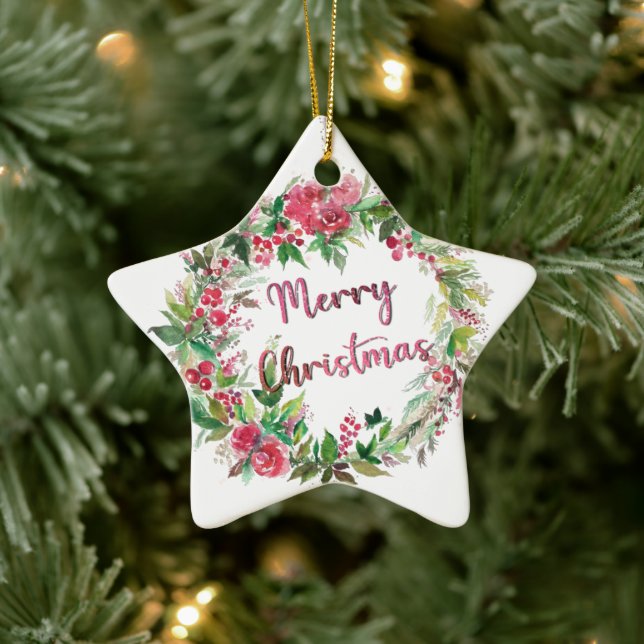 Merry Christmas ornament (Tree)