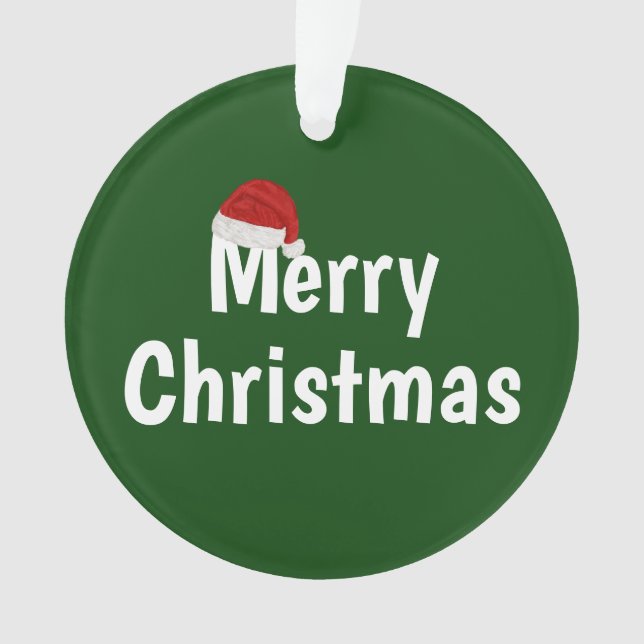 Merry Christmas Ornament (Front)