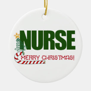 MERRY CHRISTMAS ORNAMENT - NURSE