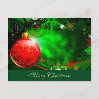 Merry Christmas Ornament Postcard