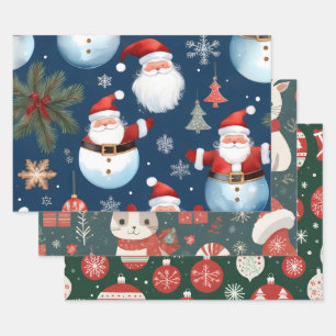 Merry Christmas ornaments and decorations Wrapping Paper Sheet
