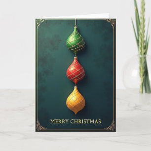 Merry Christmas Ornaments Card