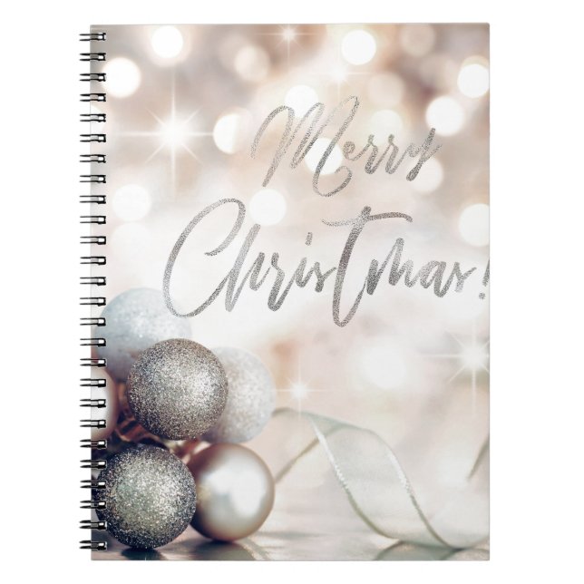 Merry Christmas Ornaments Notebook (Front)