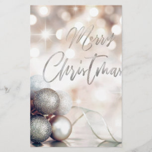 Merry Christmas Ornaments Stationery