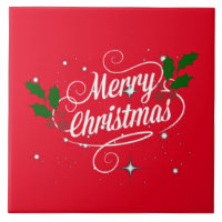 Merry Christmas Ornate Script