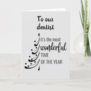 MERRY CHRISTMAS **OUR FAVORITE DENTIST" HOLIDAY CARD