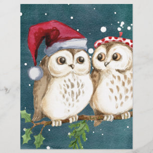 Merry-christmas Owls