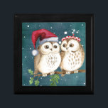 Merry-christmas Owls Gift Box<br><div class="desc">christmas,  winter,  xmas,  greeting,  cartoon,  holiday,  design,  vector,  merry,  decoration,  illustration,  card,  background,  owl,  new,  snow,  year,  gift,  celebration,  element,  snowflake,  bird,  invitation,  happy,  santa,  graphic,  present,  symbol,  cute,  retro,  noel,  ball,  character,  tree,  ornament,  vintage,  label,  animal,  wallpaper,  branch,  hat,  calligraphic,  red,  funny,  typography,  white,  sign,  icon,  seasonal,  drawing</div>