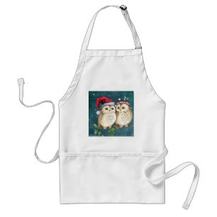 Merry-christmas Owls Standard Apron
