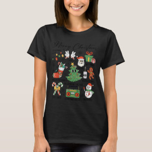 Merry Christmas Pajamas Family Matching Xmas Tree  T-Shirt