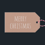 Merry Christmas. Pale pink blush cute typography Gift Tags<br><div class="desc">Cute minimalist simple typography Tags "Merry Christmas" for winter holiday gift in shades of pastel pale pink,  dusty blush,  cream colours. Please contact me if you need additional items.</div>