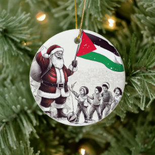 Merry Christmas, Palestine: Just Cause Unity Ornam Ceramic Ornament