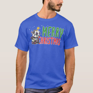 Merry Christmas Panda Bear Xmas Lights Tree Costum T-Shirt