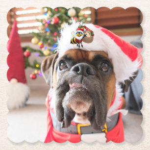 Merry Christmas Paper Coaster