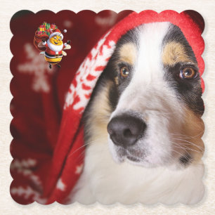 Merry Christmas Paper Coaster