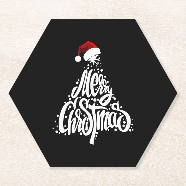 Merry Christmas                              Paper Coaster (Front)