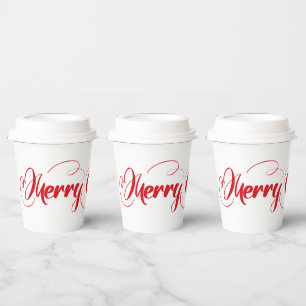 Merry Christmas Paper Cups