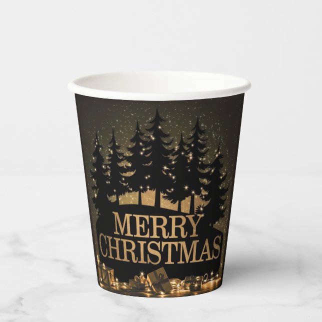 Merry Christmas Paper Cups (Front)