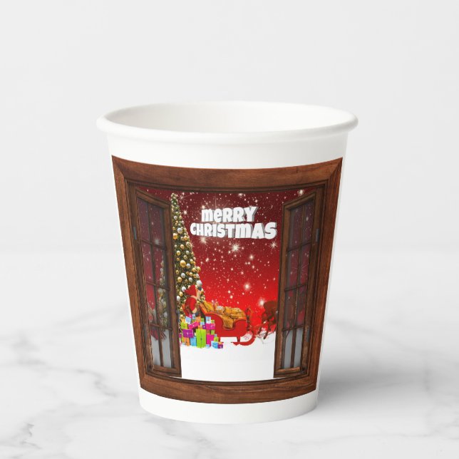 Merry Christmas paper cups (Front)
