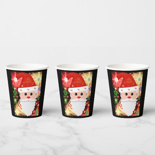 Merry Christmas Paper Cups (Multi)
