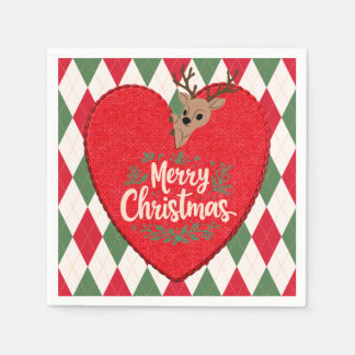 Merry Christmas Paper Napkin