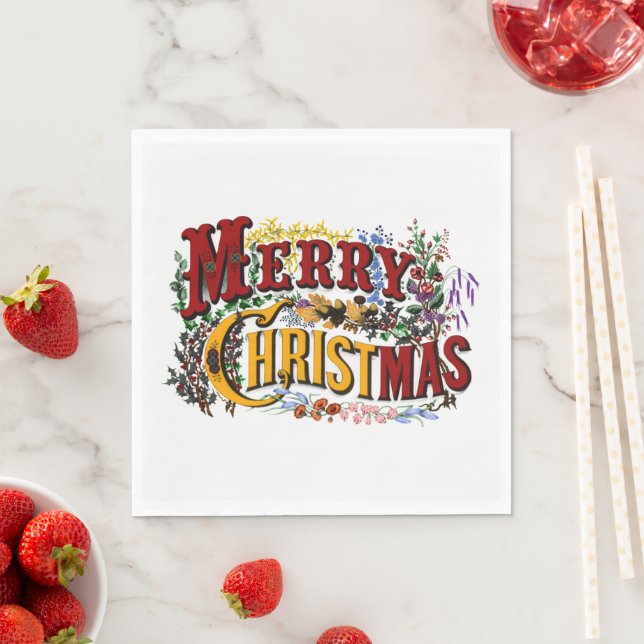 Merry Christmas Paper Napkin (Insitu)