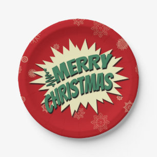 Merry Christmas Paper Plate
