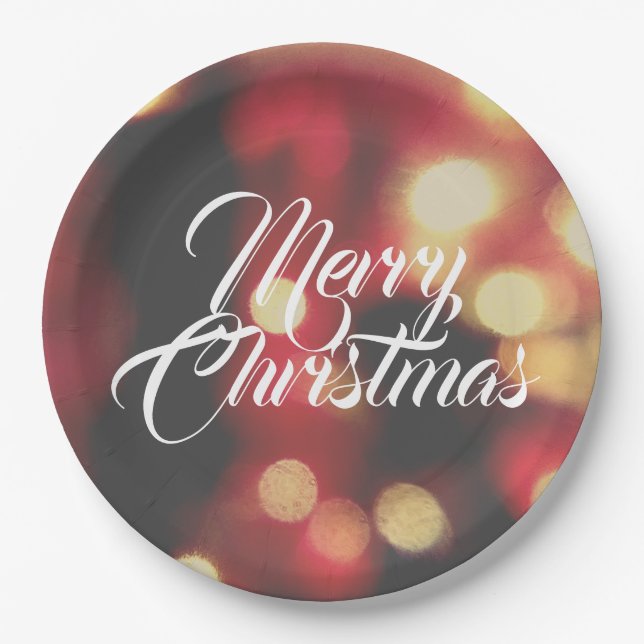 Merry Christmas  Paper Plate (Front)