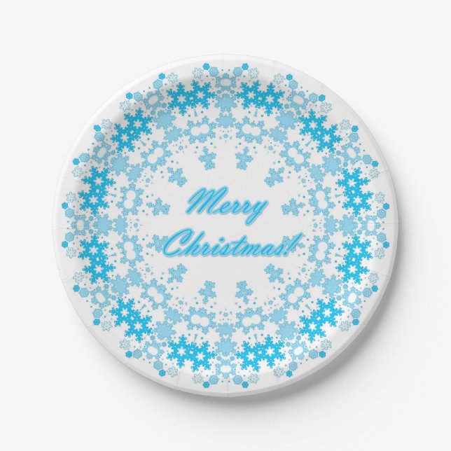 merry Christmas Paper Plate (Front)