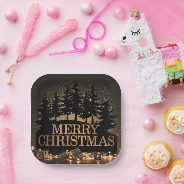 Merry Christmas Paper Plate (Party)