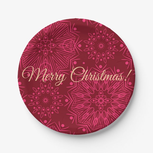 Merry Christmas! Paper Plate (Front)