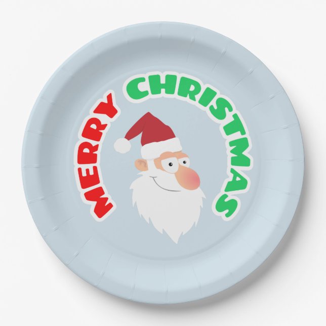 Merry Christmas Paper Plate (Front)