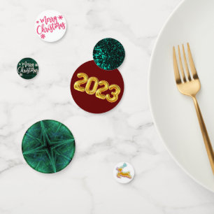 Merry Christmas Paper Plate Confetti