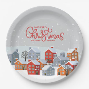 Merry Christmas Paper Plates Holiday Party