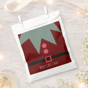 Merry Christmas Party Elf Suit   Favour Bag