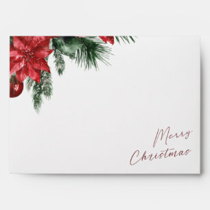 Merry Christmas Party Invitation or Card Envelope
