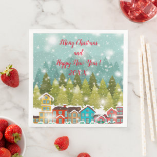 Merry Christmas Party Napkin
