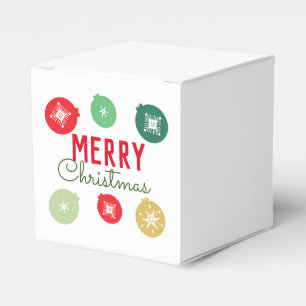 Merry Christmas Party Snowflakes Ornament   Favour Box