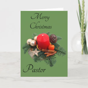 Merry Christmas, Pastor Holiday Card