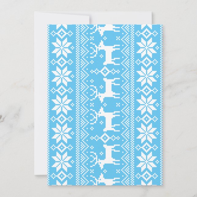 Merry Christmas pattern 1 Holiday Card (Front)