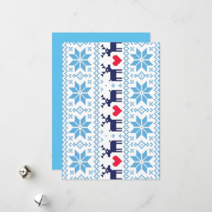 Merry Christmas pattern 2 Holiday Card