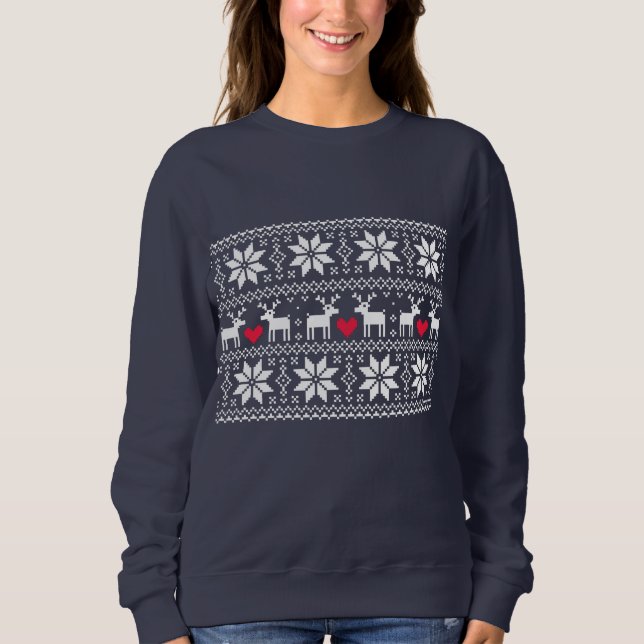 Merry Christmas pattern 2 Sweatshirt (Front)