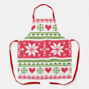 Merry Christmas pattern 3 Apron